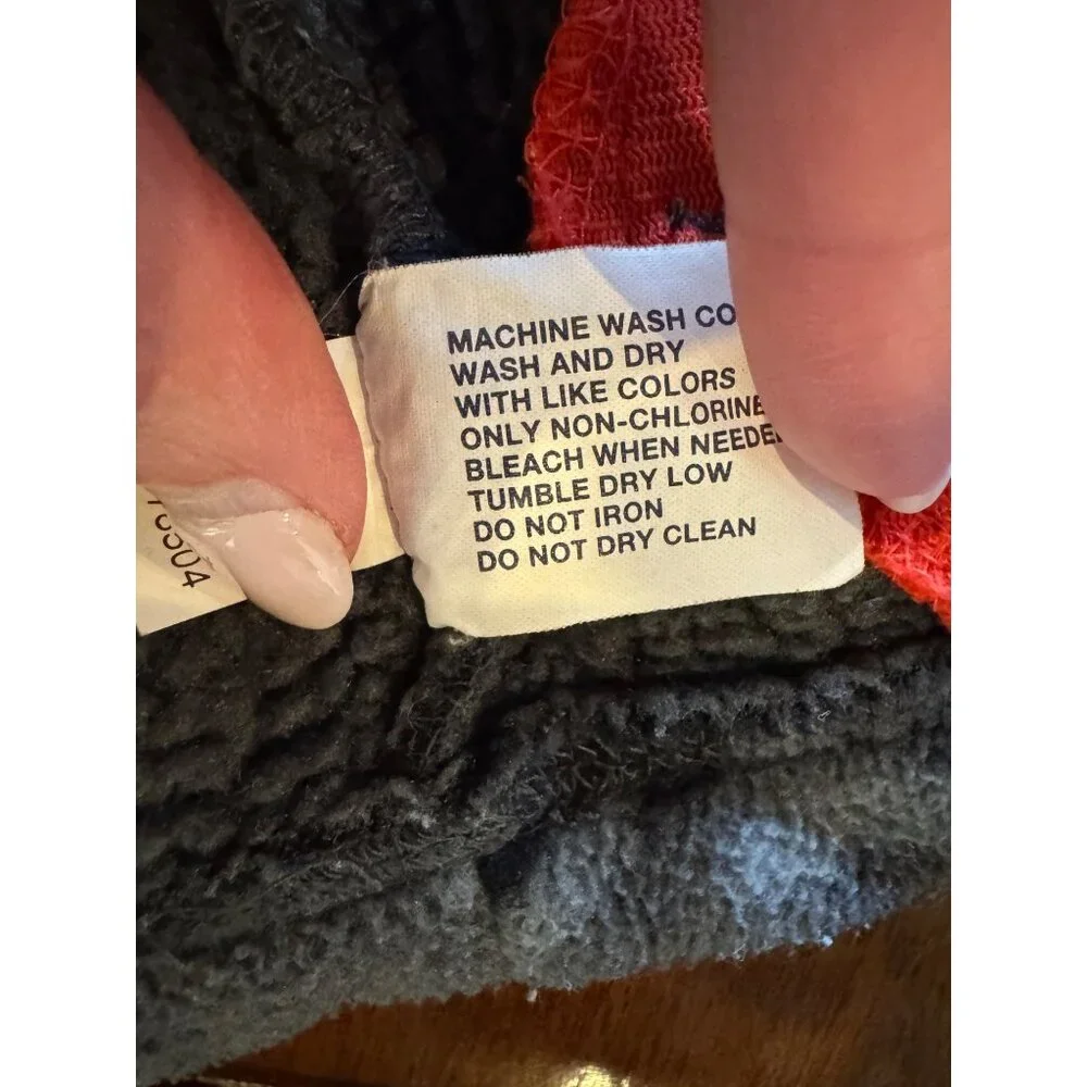 Gap Kids Jacket Boys Small Gray Black Camo‎ Fleece Full Zip Coat Teddy Outdoor
